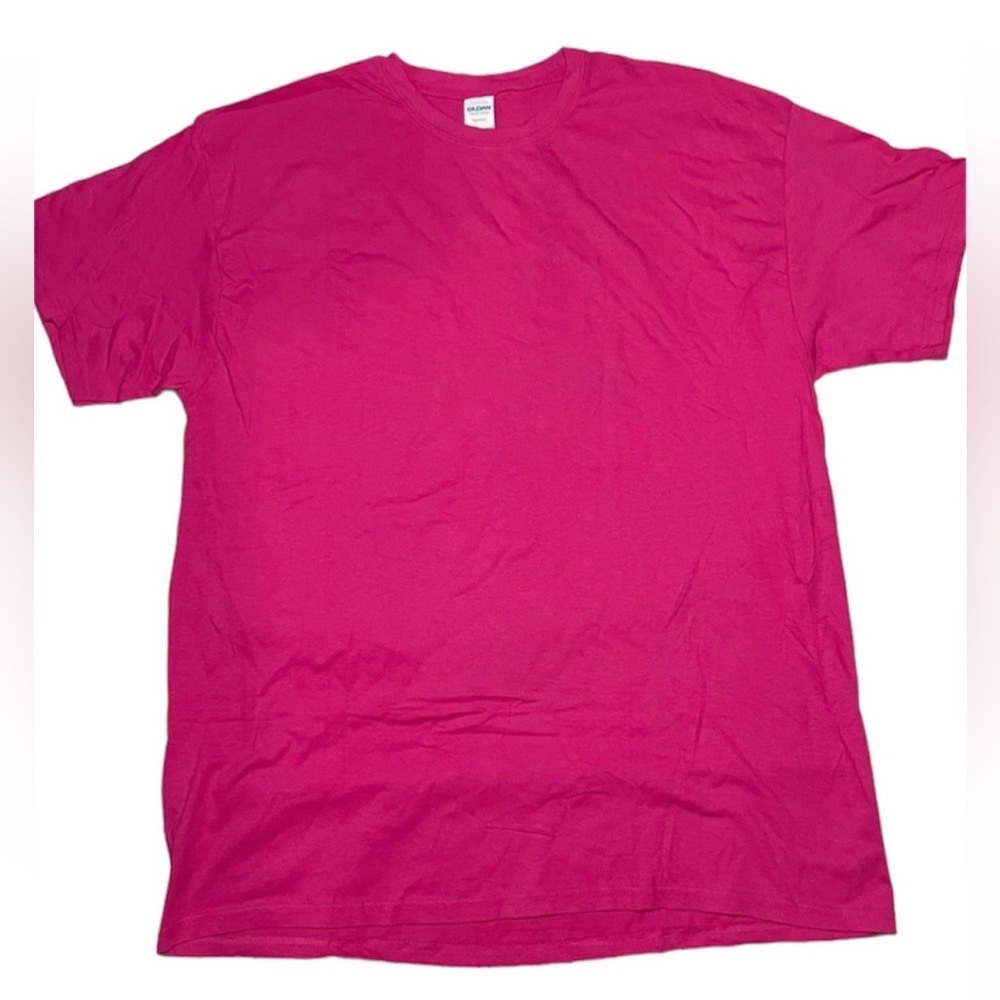 Bright Fuchsia Crewneck Short Sleeve Tee - Unbranded